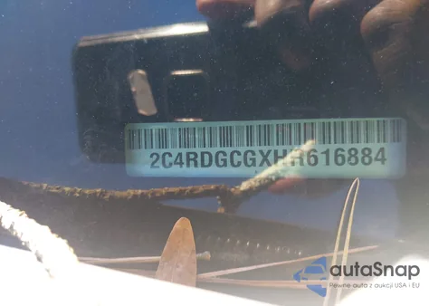 2017 Dodge Grand Caravan Sxt из США, поврежденный, VIN 2C4RDGCGXHR616884